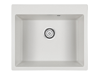 Кухонная мойка Paulmark KANTE 60 PM106052-WH 60х50 цвет белый